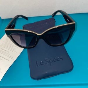 Le Specs Le Vacanze Black Cat Eye Sunglasses